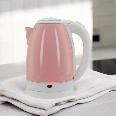 Chaleira Elétrica 1,8L Em Inox Rosa 127v 1000w Rápida Fervura