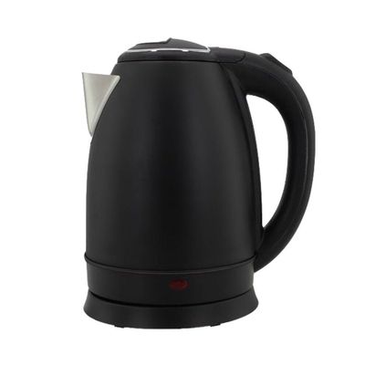 Chaleira Elétrica 1,8L Em Inox Preta 220V 1500w Rápida Fervura