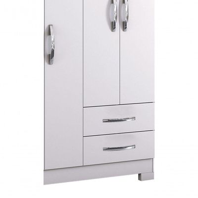 Guarda-roupa 4 Portas Malto Branco - Moveisaqui