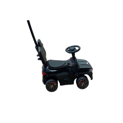 Carrinho Elétrico Infantil com Empurrador  - Preto