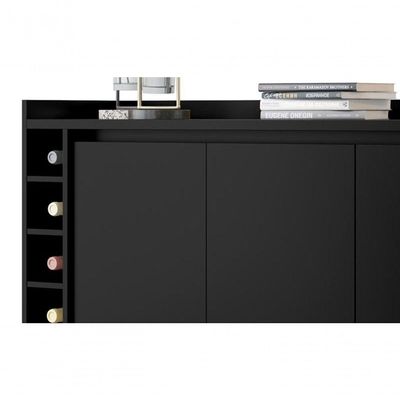 Buffet Com Adega Estilo Preto - Moveisaqui