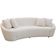 Sofá 3 Lugares Orgânico Sala de Estar Living 190cm Adam T03 Veludo Bege - Lyam Decor