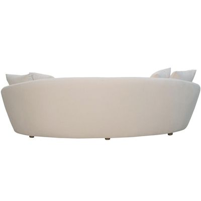 Sofá 3 Lugares Orgânico Sala de Estar Living 250cm Adam T03 Veludo Bege - Lyam Decor