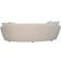 Sofá 3 Lugares Orgânico Sala de Estar Living 250cm Adam T03 Veludo Bege - Lyam Decor