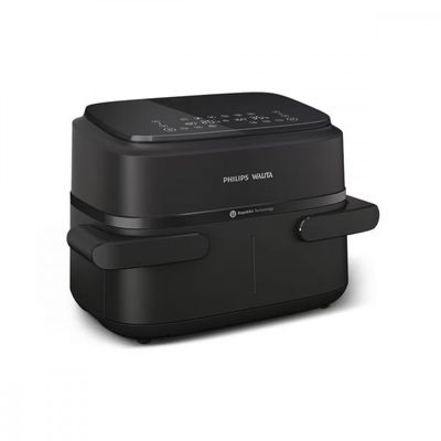 Fritadeira Airfryer Philips Walita Série 1000 NA150 7,1L 1850W Cesto Duplo Preta n/a