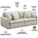 Sofá Cama Retrátil 3 Lugares Para Sala de Estar 190cm Asher T03 Veludo Bege - Lyam Decor