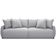 Sofá Cama Retrátil 3 Lugares Para Sala de Estar 250cm Sky T03 Linho Cinza - Lyam Decor