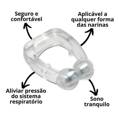 Kit 5 Clipes Magnético Com Imã De Nariz Anti-ronco