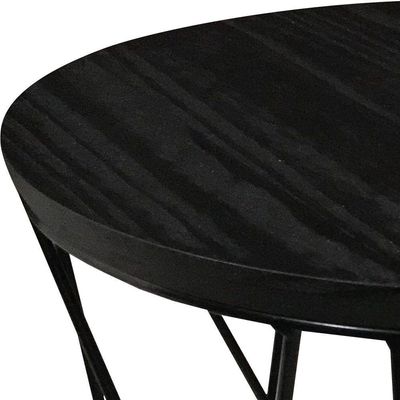 Mesa de Apoio Lateral em Metal Estilo Industrial