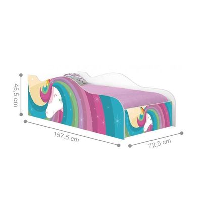 Mini Cama Fun Unicórnio Arco íris