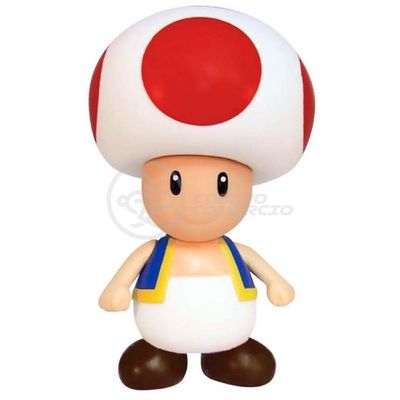 Boneco Action Figure Cogumelo Toad Super Size 20Cm Mario