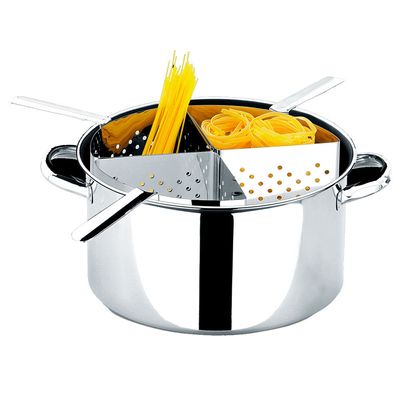 Espagueteira Brinox Savoy 1075/200 com 4 Divisões 10 L Inox
