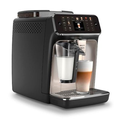 Cafeteira Espresso LatteGo Série 5500 EP5547 Superautomático 1400W Philips Walita Preto e Prata / 110V