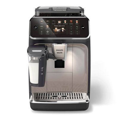 Cafeteira Espresso LatteGo Série 5500 EP5547 Superautomático 1400W Philips Walita Preto e Prata / 110V