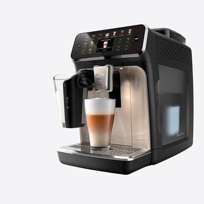 Cafeteira Espresso LatteGo Série 5500 EP5547 Superautomático 1400W Philips Walita Preto e Prata / 110V