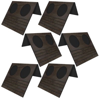 Kit 06 Esteiras Bandeja Com Suporte Para Copos Para Sofá MDF Tabaco - Gran Belo