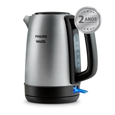 Chaleira Elétrica Philips Walita S3000 HD9350 1,7L Desligamento Automático Filtro Micromesh Inox / 220V
