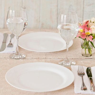 Prato Raso Menu de Vidro Opaline 26,5cm 6 unidades - Nadir 5543
