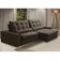 Sofá Retrátil Reclinável Para Sala 4 Lugares 290cm Curie F04 Veludo Marrom Escuro - Lyam Decor