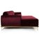 Sofá 4 Lugares Com Chaise Molino 255cm Veludo Marsala C-278