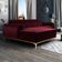 Sofá 4 Lugares Com Chaise Molino 255cm Veludo Marsala C-278