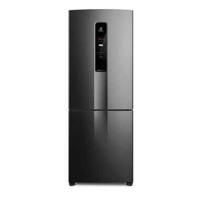 Geladeira Electrolux Frost Free Inverter 490L com AutoSense Inverse Black Inox Look (IB7B) 127V