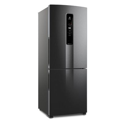 Geladeira Electrolux Frost Free Inverter 490L com AutoSense Inverse Black Inox Look (IB7B) 127V