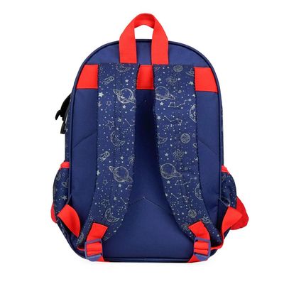 Kit Mochila Escolar e Lancheira Térmica Universo Baby Azul Escuro