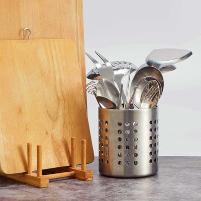 Porta Talheres Utensilios Suporte Aço Inox 12,5cm