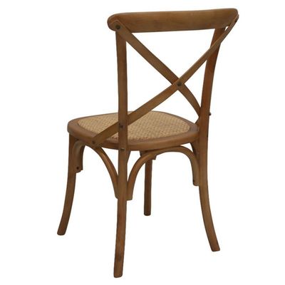 Kit 2 Cadeiras Decorativas Sala De Jantar Cozinha Danna Rattan Natural Bétula- Gran Belo