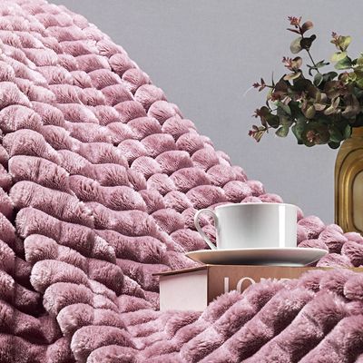 Cobertor Coberta Tok Max Queen Ultrasoft Alto Relevo Dupla Face - Peony