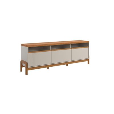 Rack Para Até 70 Polegadas 1 Porta E 2 Gavetas Elegance 1,83m Lukaliam Móveis Off White-jequitiba Off White-jequitiba