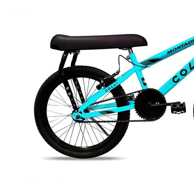Bicicleta Colli Montadinha Aro 20 Selim Mobik Bagageiro Cor Amarelo Neon Tamanho Do Quadro 12