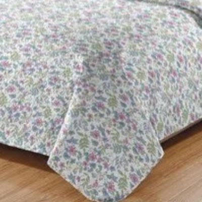 Kit Cobre Leito Colcha Daily King 3 Peças Dupla Face Estampado - Floral 56 - 100% Poliéster