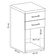 Gaveteiro Para Escritório Home Office 2 Gavetas Orly A02 Olmo Branco - Lyam Decor