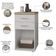 Gaveteiro Para Escritório Home Office 2 Gavetas Orly A02 Olmo Branco - Lyam Decor