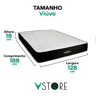 Colchão Orthopedic Espuma D33 V-store Tamanho Colchão Orthopedic 128x188x30