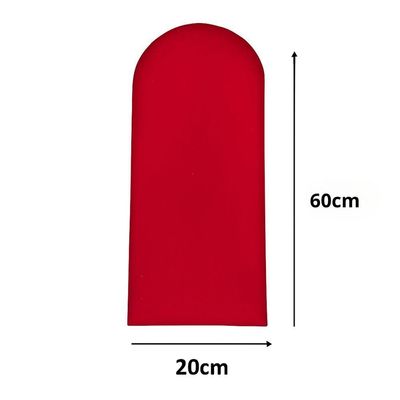 Cabeceira Solteiro Nuvem Pratica E Moderna Com 5 Placas 60cm Vermelho