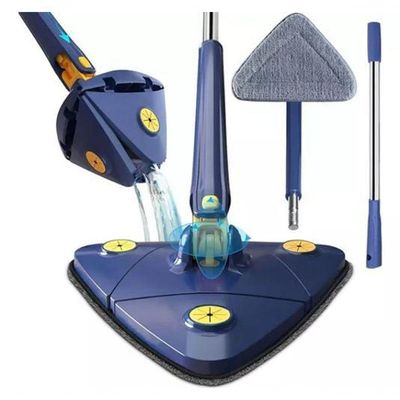 Esfregão Triangular Rodo Limpador Giratório Mop + Refil