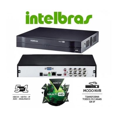 Dvr Intelbras 8ch Mhdx Cloud Hdcvi Multi Hd 500gb