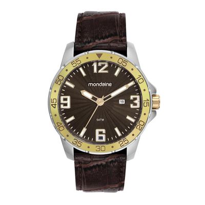 Relogio Mondaine Masculino Ref: 99829g0mvnh2 Casual Bicolor