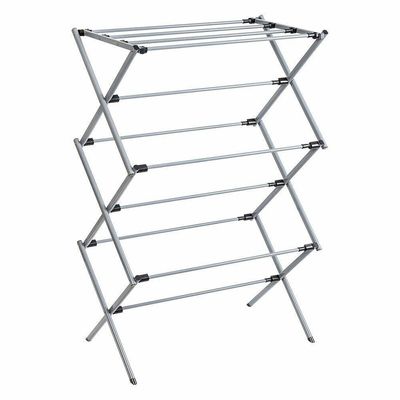 Varal De Chao Secador De Roupas Dobravel Telescopico Vertical Extensivel Com 11 Grades Portatil
