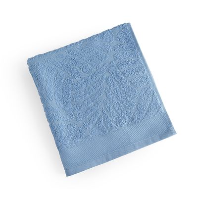 Toalha de Rosto Native Fio Penteado Jacquard Folhas 01 Peça 100% Algodão - Oceano