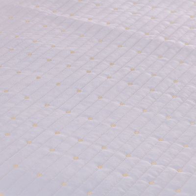 Kit Cobre Leito Solteiro + Almofada 4 Peças Bordado Urbany Hipercal 400 Fios 100% Poliéster - Branco