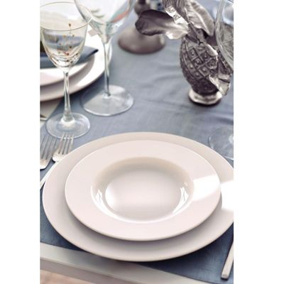 Kit 6 Prato Raso Tramontina Elena HS em Porcelana 28 cm