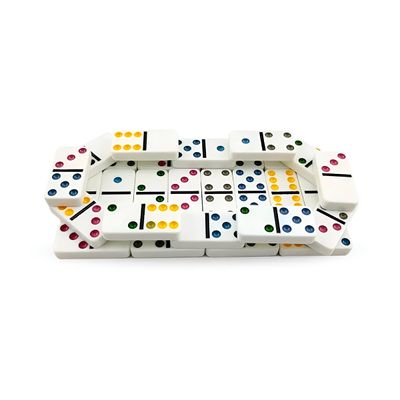 Jogo Dominó Profissional Lata 10mm Colorido Double Six - Elegância, Durabilidade e Diversão