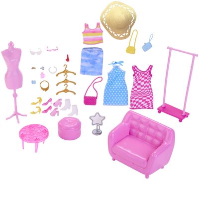 Barbie O Filme Closet Da Moda Com Acessórios - Mattel HPL78