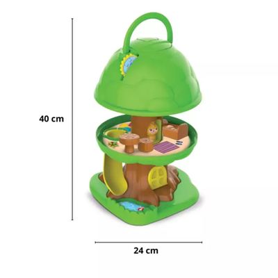 Brinquedo De Atividades Casa Na Árvore Com Acessórios - Elka 1214