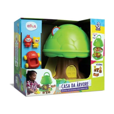 Brinquedo De Atividades Casa Na Árvore Com Acessórios - Elka 1214
