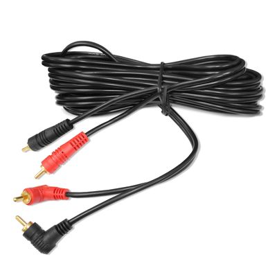 Cabo RCA Coaxial 5 Metros 5mm Emborrachado Preto KX3